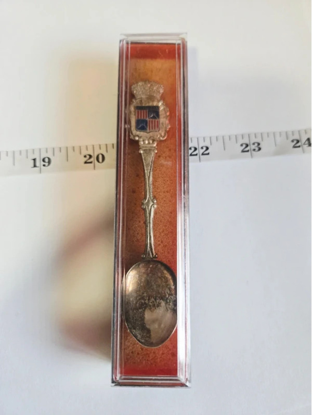 Vintage Mallorca Spain Souvenir Spoon – Enamel Coat of Arms Crown Collectible